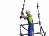 ERECTION & DISMANTLING GUIDANCE ACCESS BASIC ERECTION COMPONENTS PROCEDURE Step 11 The working platform and access area can now be completed, by adding double guardrails / toe boards / safety gates,