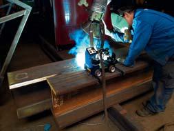 Applications This carriage is used to facilitate the implementation of a regular welding. Boiler making in carbon steel.
