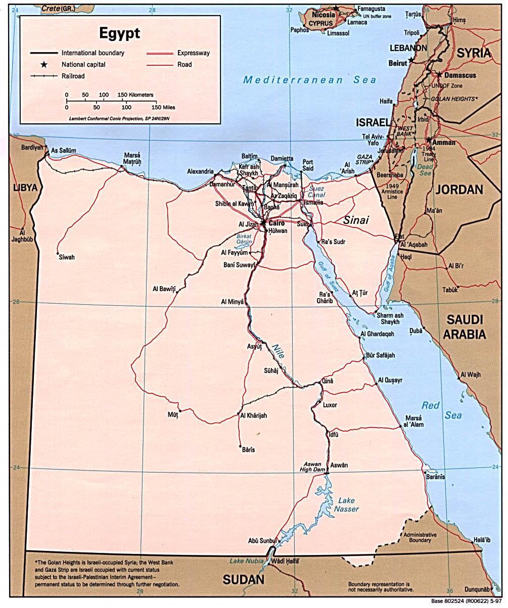 ENR Facts & Data of Egypt Egypt, one of the most populated countries in Africa, borders