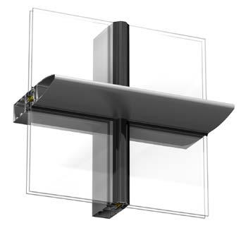 Exterior decorative profiles for SG and 41 vertically. Optima 42844/42845 have concealed fixing. Design examples Optima 42844/42845. Concealed fixing. Powder coated black.