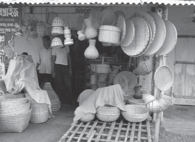 2 (a) : A man making pots in his courtyardexample of household industry in Nagaland Fig. 6.