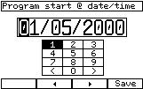 (19) Pick the figure in the numeric pad, which is displayed by using the cursor buttons of the keypad. (20) To accept a figure, press the OK button.