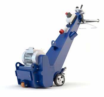 surface scarifiers su BLASTRAC SCARIFIERS Features Closed circuit which is almost dust free, when connected to an appropriate Blastrac dust collector.