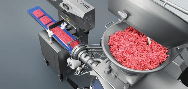 Portioning Portioning with the GMD 99-2 In conjunction with the GD 93-3 or GD 93-6 Handtmann inline grinding system, the GMD 99-2 is the system solution for economical, high-quality minced meat
