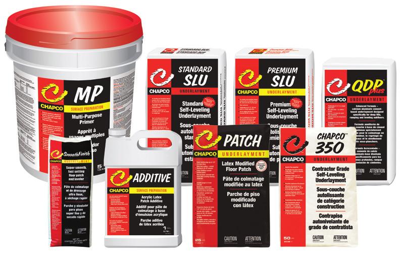 SURFACE PREPARATION CHAPCO surface preparation products are formulated to provide high-performing and durable solutions while maximizing installation efficiencies for the most demanding floor