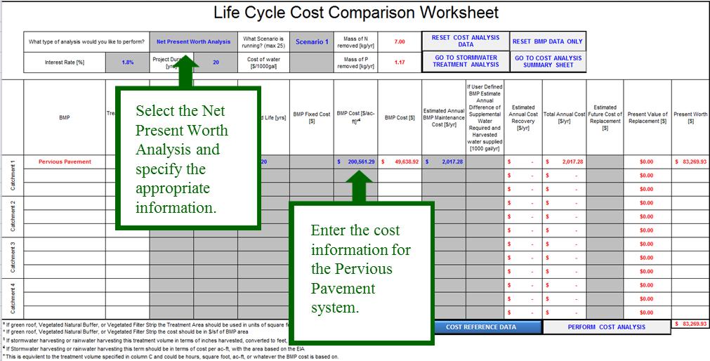 Figure 152 - Life Cycle Cost Comparison Worksheet 7.