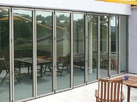 With their different designs, insulated folding sliding doors from Schweizer are particularly suitable for an external room partition and heated conservatories because they exhibit excellent heat and