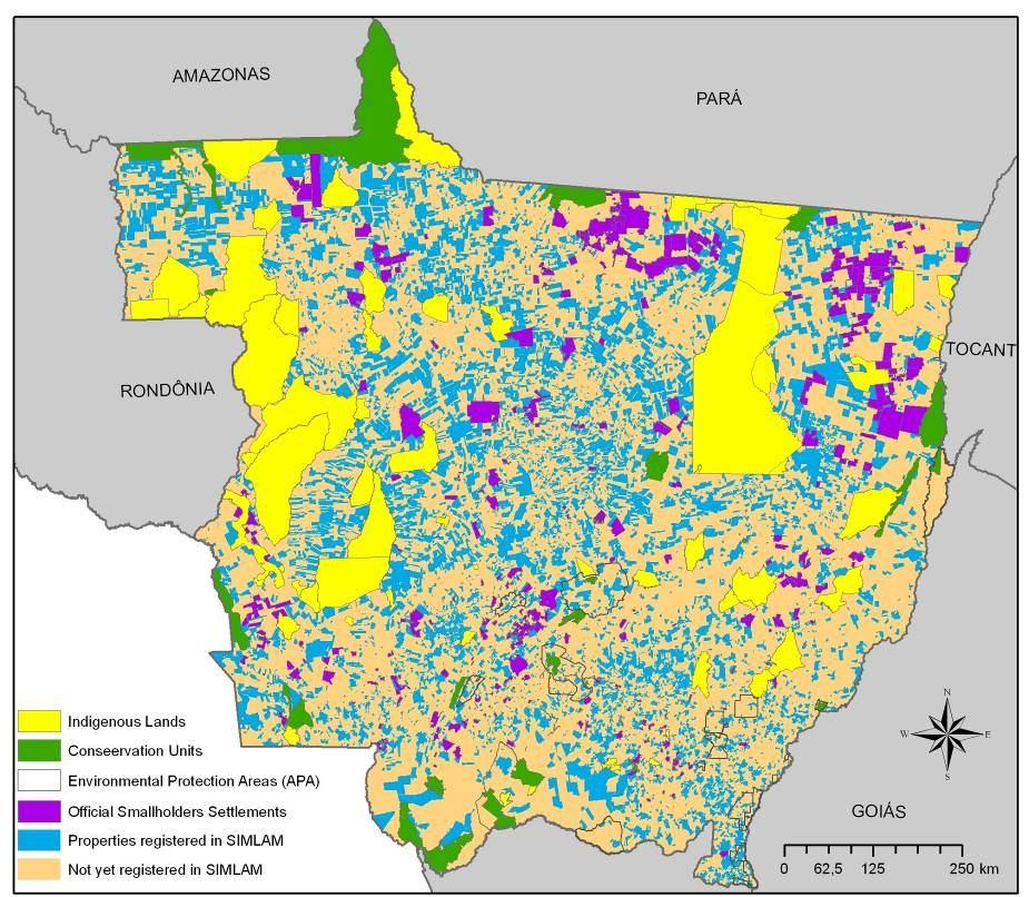 Figure 4 Land tenure structure in Mato Grosso Sources: SEMA, MMA,