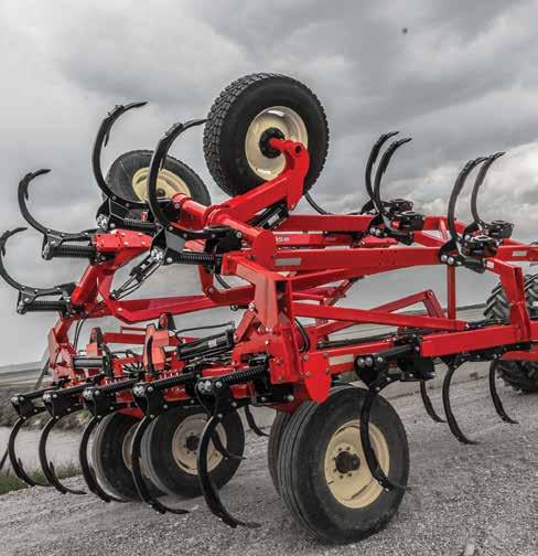Attachments Three- and Four-Row Coil-Tine Harrows Three- or four-bar coil-tine harrows consist of three or four rows of 5/8 x 26-inch residue-clearing tines.