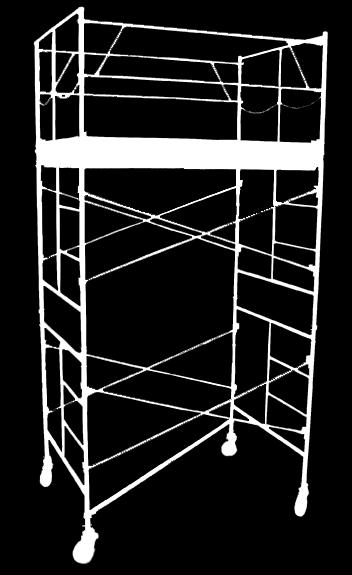 SCAFFOLD TOWERS TOWER PACKAGE FEATURES All frames are manufactured from high strength steel tubing with coped and arc welded perimeter joints. Standard components are quick and easy to assemble.