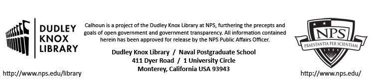 Calhoun: The NPS Institutional Archive DSpace Repository Reports and Technical Reports All Technical Reports Collection 2014-05-15 Identifying