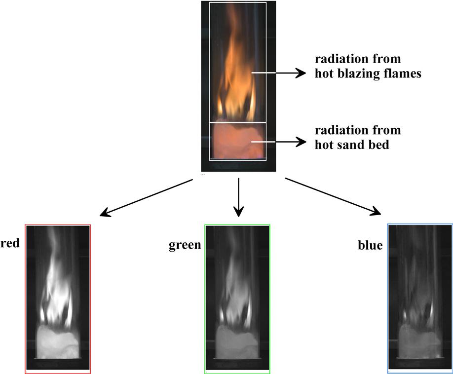 Combustion of Polymers in a Fluidised Bed Reactor 405 above the fluidised bed.