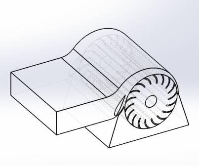 MODELLING, MESHING AND SOLUTION TECHNIQUES Modelling The modelling of the Cross-flow turbine includes the obtaining of the output parameters after the input parameters are applied.