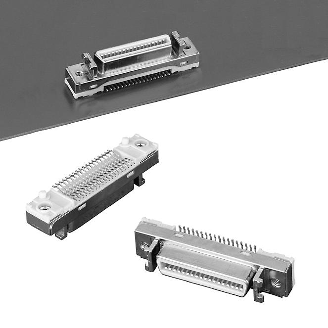 M Mini D Ribbon (MDR) Connectors Wiper-on-wiper contact for reliable repetitive plugging Interface latch design for connection stability I 1284C Interface as a 6 contact connector Contacts: 20, 26