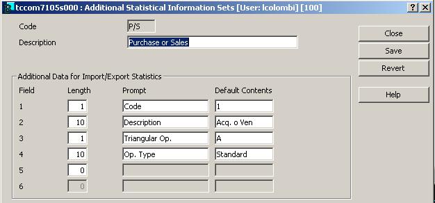 The following figure provides an example: Figure 2-9 Additional Statistical Information Sets (tccom7105s000) Note You can build the