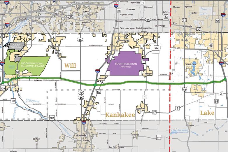 Will County Center for Economic Development Illiana Expressway The Illiana Expressway is a new 50-mile access controlled highway developed in partnership between the Illinois and Indiana Departments