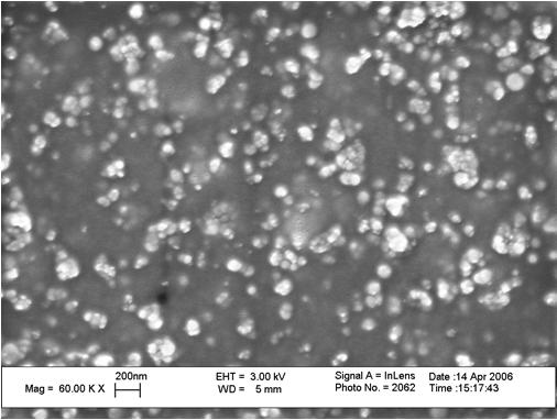 SEM micrograph of 3D nanocomposite structure 3D printed nanocomposite using Optomec s