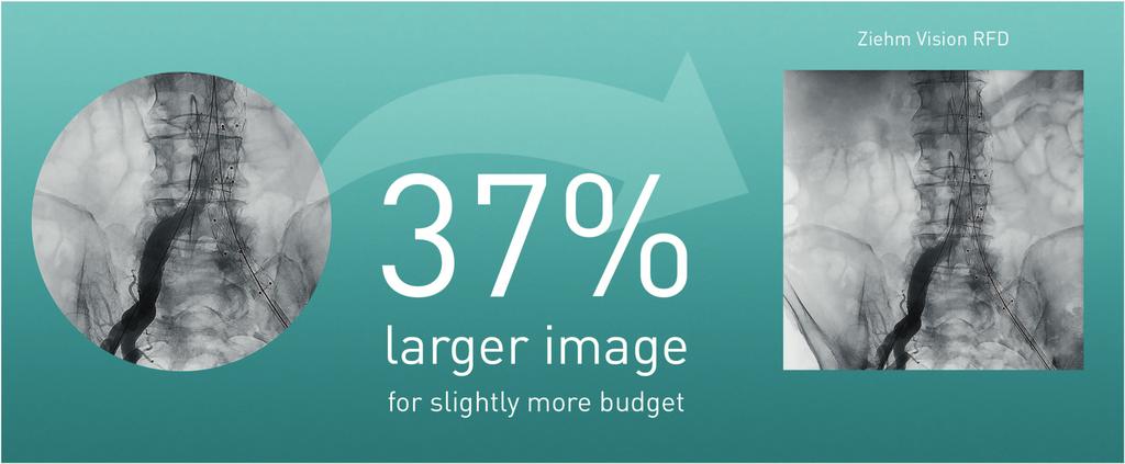 > Save valuable OR time: the larger field of view minimizes the number of required images > Minimized dose: less
