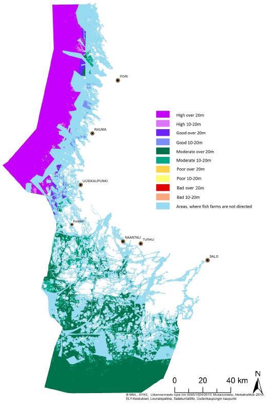 FINLAND: aquaculture site selection plan GIS spatial planning tool to identify suitable areas for aquaculture production At the
