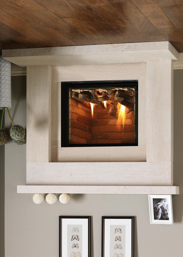 Can fit Pre-cast Flue Infinity 480FL This fire redefines the rules of what fires can be used in a fireplace suite.