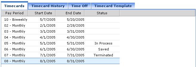 PART 2 MANAGER TASKS The timecard restrictions assigned to a particular employee still apply when you enter a timecard for that employee.
