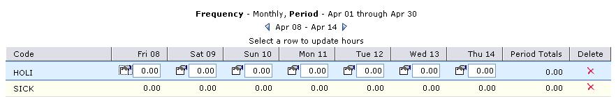 CHAPTER 14 TIME AND ATTENDANCE To view timecards that have been approved or terminated, click the Timecard History tab on the Team Timecard Entry page.
