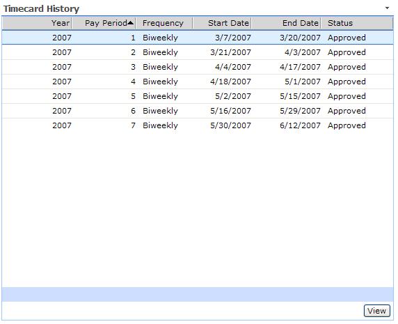 Chapter 16: Timecard history If you are a Payroll Administrator, you can use the Timecard History page, which is part of the HRM Self Service Suite s Time and Attendance application, to view timecard