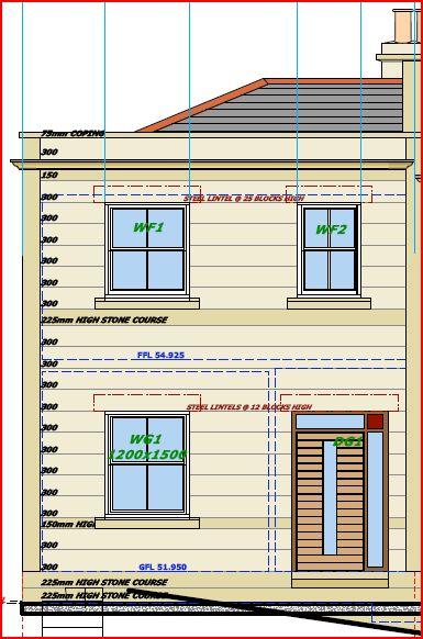 33 m2 Ground floor Area Construction & U Values: Beam and Block Ground floor 0.15 Cavity Walls 0.2 Party Wall 0.