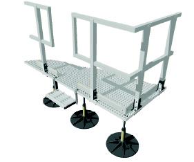 RapiDeck TM Accessories Dynarail Handrail System Although not required by OSHA, service providers often request a handrail system for equipment platforms.