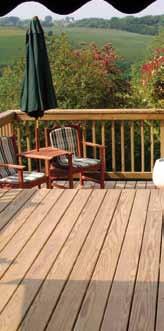 Building a Deck Decking Southern Pine decking and 2x6 lumber used for decking are both rated to span up to 24 inches on center when installed