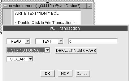 9 Select Display > AlphaNumeric and place an AlphaNumeric object on the workspace to the right of the Direct I/O object. 10 You will now connect the Direct I/O object to the AlphaNumeric object.