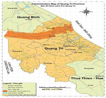 RESEARCH TARGET Quang Tri province is located in Central Vietnam (Fig. 1). About 48.9% of its natural land is forest or forestry land (Table I).