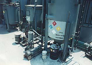 Liquids, sludges, and solids can be blended to meet a specific requirement by a permitted BIF facility, such as a cement kiln.