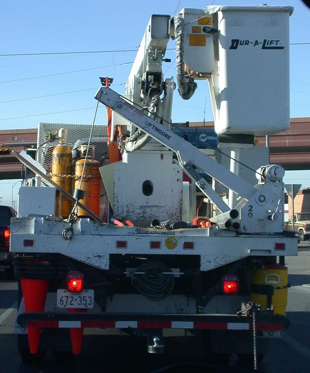 Figure 11. Work Vehicle for Sign Maintenance Operations in the El Paso District. Figure 12. Work Vehicle for Sign Maintenance Operations in the Houston District.