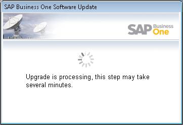 o To exit SAP Business One without performing an upgrade, choose the Cancel button. Caution If you choose the Cancel button, you cannot log on to your SAP Business One client.
