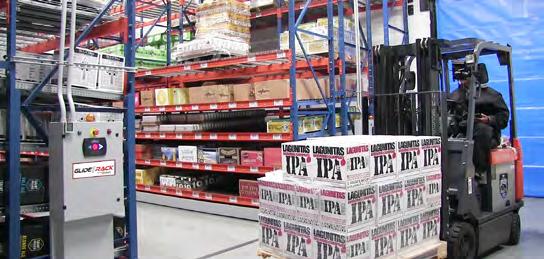 Mobile Racking Storage Systems GlideRack systems maximize space by reducing or eliminating static forklift aisles.