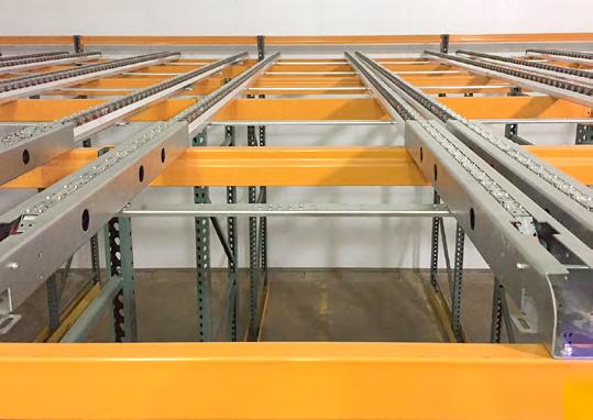Pallet Rail Bulk Storage The innovative Pallet Rail system combines the flexibility of push back with the density of drive in racking.