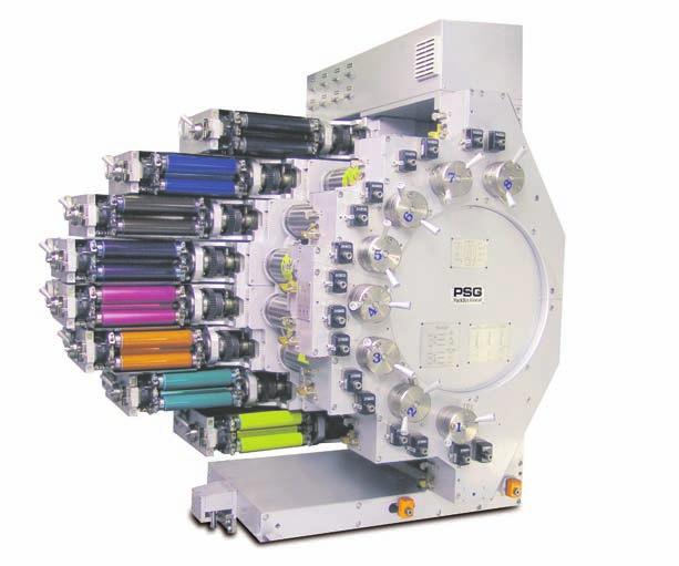PRINTING MACHINES STDS SEAMLESS TUBE DECORATION SYSTEM PRODUCTION SPEED UP TO 150 TPM Technical Data STDS Up to 9 colors 150 tubes / min. 19 mm to 63.
