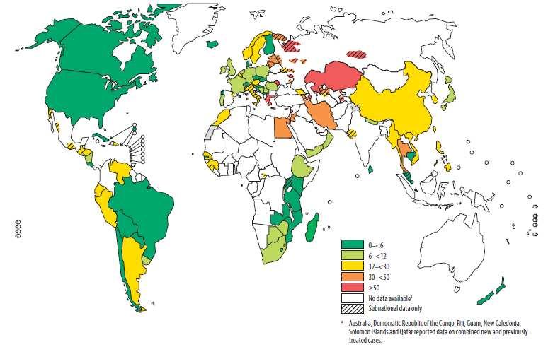 The shortfalls of DOTS (II): MDR-TB Ref: WHO Report 2010: