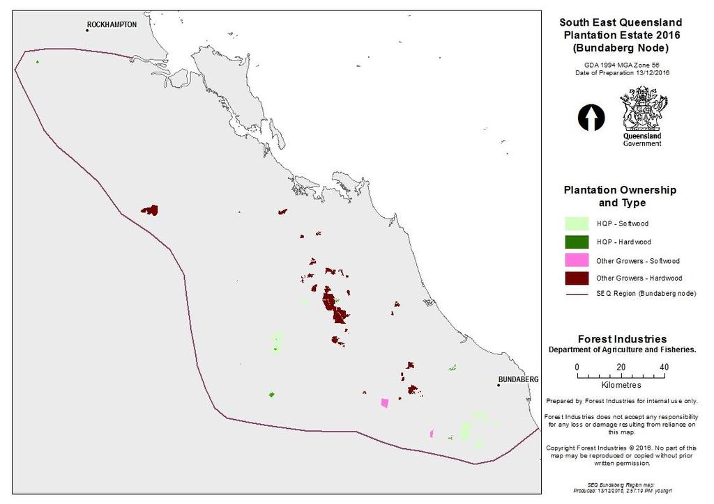 Appendix 3: South East Queensland Plantation Estate maps Figure 3 South East Queensland Plantation Estate 2016