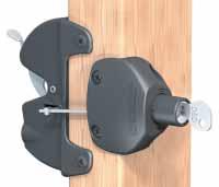 and vertically Patented Lost Motion Technology Quick and easy to install Lockable Security Drop Bolt 6-pin lockable, stainless steel