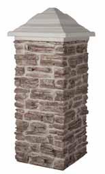21 Ledge Stone Faux Pillar 3 21 Wide Stackable