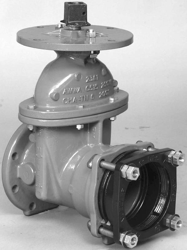 RESILIENT WEDGE Tapping VALVE WITH AQUAGRIP x FL.