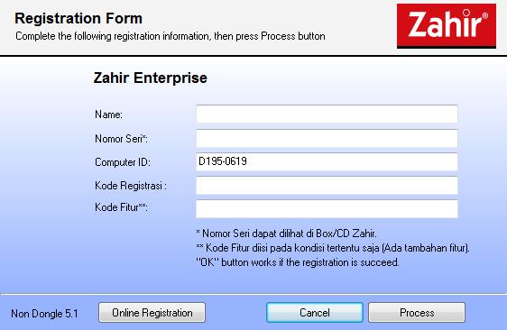 As it is shown on the registration window picture above, the Computer ID column will automatically appear if you have installed the dongle driver.
