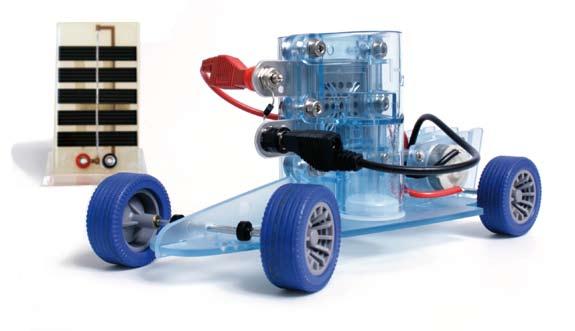 4 Grades 5 10 Experiments Auto chassis with solar module Reversible fuel cell with load measurement box Hand generator with reversible fuel cell Dr FuelCell Model Car Model car with reversible fuel