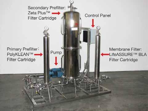 The cost of filtration would include the cost of the primary prefilters, which are typically changed daily, plus the cost of the secondary prefilter, which is usually changed weekly, and the cost of