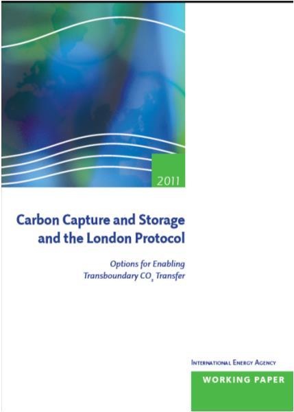 IEA Report CCS and The London Protocol Options for Enabling Transboundary CO2 Transfer.
