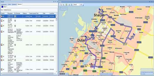 TRUCK ROUTE SEQUENCE Automatic route calculation