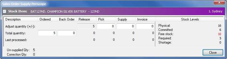 Unit 3 Supply Sales Orders 8 Review Quantities: Drill down on a sales order line by clicking the + button (next to the Ordered or Released quantity) to view stock levels and released, picked,
