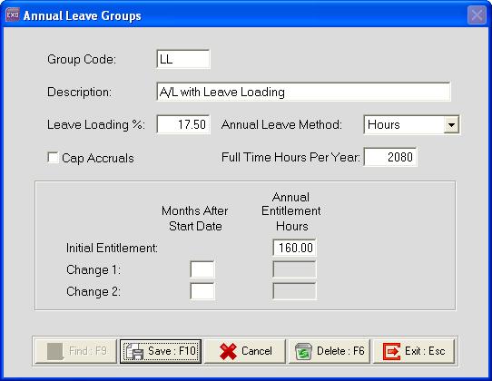 Unit 8 Leave Groups Annual Leave Groups Rules must be set up in order for the system to correctly accrue employees Annual Leave.